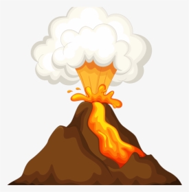 Lava Clipart Preparedness - Transparent Background Volcano Clipart, HD Png Download, Free Download