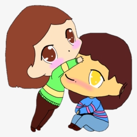 Transparent Determination Clipart - Cute Chara And Frisk, HD Png Download, Free Download