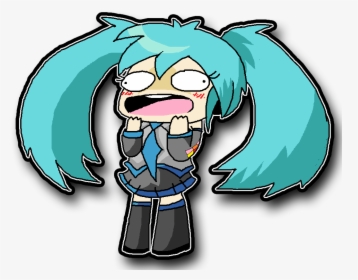 Miku Omg Face By Derp-girl2001 - Omg Miku, HD Png Download, Free Download
