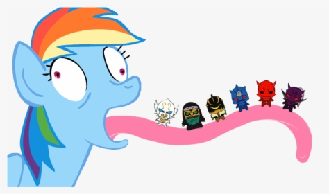 Dashstorm, Derp, Female, Impossibly Long Tongue, Mare, - Pinkie Pie And Rainbow Dash Baby, HD Png Download, Free Download