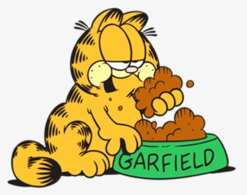 Garfield Eating Something - Garfield Eating Png, Transparent Png, Free Download