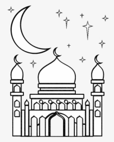 Islam Drawing Celebration - Coloring Page Eid Lantern, HD Png Download, Free Download