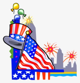 Vector Illustration Of Independence Day 4th Fourth - Gif Labor Day Clipart, HD Png Download, Free Download