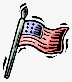 Vector Illustration Of American Flag Of United States, HD Png Download, Free Download