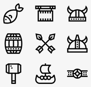 Viking Outline - Trip Icon Png, Transparent Png, Free Download