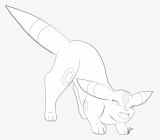 Pokemon Umbreon Coloring Pages - Baby Umbreon Line Art, HD Png Download, Free Download