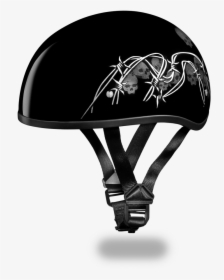 Roses Motorcycle Half Helmet, HD Png Download, Free Download