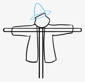 How To Draw Scarecrow - Drawings Of A Scarecrow, HD Png Download, Free Download