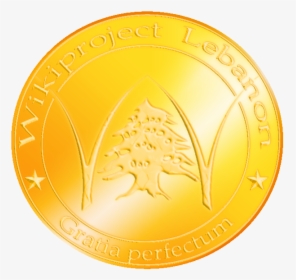 Wikiproject Lebanon Gold Medal - Coin, HD Png Download, Free Download