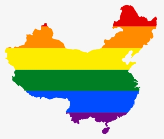 Flag Map Of Peoples Republic Of China Clipart , Png - China Lgbt, Transparent Png, Free Download