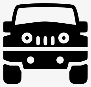 Transparent Car Emoji Png - Jeep Face Black And White, Png Download, Free Download