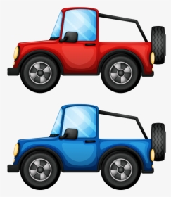 Transparent Jeep Clipart - Four Cars, HD Png Download, Free Download