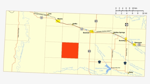 Gem Township, Bowman County, North Dakota - Atlas, HD Png Download, Free Download