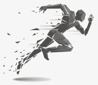 Running Track And Field Athletics Clip Art - Transparent Running Man, HD Png Download, Free Download