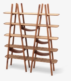 Blake Ladder Shelf With Leather And Brushed Brass Details - Shelf, HD Png Download, Free Download