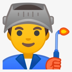 Man Factory Worker Icon - Factory Worker Emoji, HD Png Download, Free Download