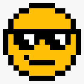 Transparent Cool Emoji Png - Spreadsheet Pixel Art Emoji, Png Download, Free Download