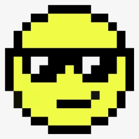 Sunglasses Emoji Pixel Art, HD Png Download, Free Download