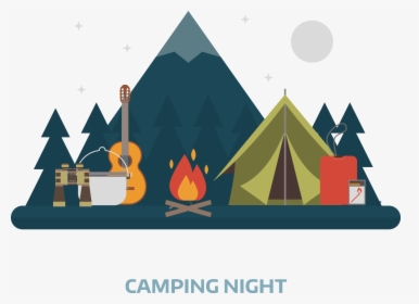 Camping Flat Design - Camping Png, Transparent Png, Free Download