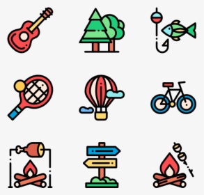 Camp Vector Night Camping - Kids Icon Png, Transparent Png, Free Download