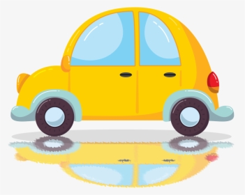 Car Vehicle Cartoon Yellow Png And Psd - Car 卡通, Transparent Png, Free Download