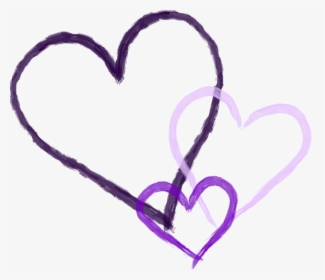 Transparent Little Hearts Png - Transparent Background Purple Heart Frame, Png Download, Free Download