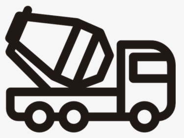 Concrete Cement Mixers Construction Aggregate Industry - Transportation Of Goods Icon, HD Png Download, Free Download