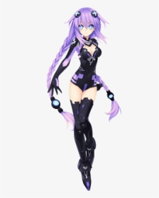 Purple Heart Purple Haired Anime Characters Girl Hd Png Download Kindpng