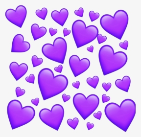 Heart Emotion Emoticon Purple Purpleheart Tumblr Coracã - Purple Heart Emoji Transparent Background, HD Png Download, Free Download