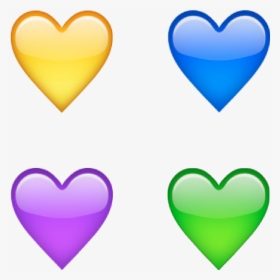 Yellow Heart / Blue Heart / Purple Heart / Green Heart - Heart, HD Png Download, Free Download