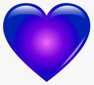 Transparent Sweetheart Clipart - Purple And Blue Heart Emoji, HD Png Download, Free Download