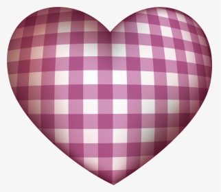 Checkered Heart Png Clipart - Pink Checkered Heart Emoji, Transparent Png, Free Download