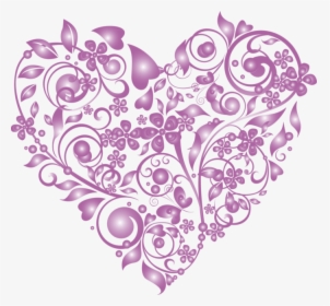 Purple Heart - Corazon De Hojas Png, Transparent Png, Free Download