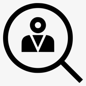 Magnifier User Profile Person Staff Employee Boss - Icon For Employee Profile, HD Png Download, Free Download