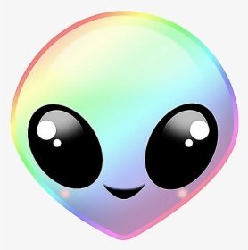 #alien #extraterrestre #rainbow #arcenciel #emoji 👽🌈 - Rainbow Alien Emoji, HD Png Download, Free Download