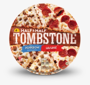 Tombstone Half & Half Pepperoni And Sausage Pizza , - Pepperoni Pizza Tombstone, HD Png Download, Free Download