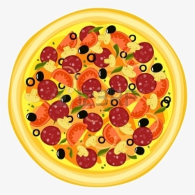 Pizza Whole Pepperoni Clip Art Top Woodworking Designs - Pizza Cut Into 1 8, HD Png Download, Free Download