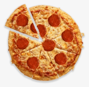 Aerial View Of A Cauliflower-crust Pepperoni Pizza - Pepperoni Pizza, HD Png Download, Free Download