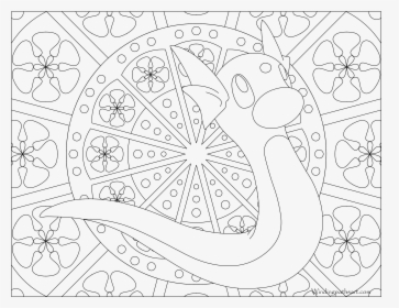 Mandala Coloring Pages Pokemon Mew , Png Download - Pokemon Mandala Coloring Pages, Transparent Png, Free Download