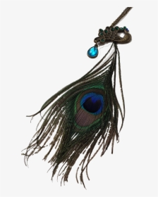 Exotica Peacock Feather Necklace"  Class="lazyload - Blouse Knot Peacock Feather, HD Png Download, Free Download