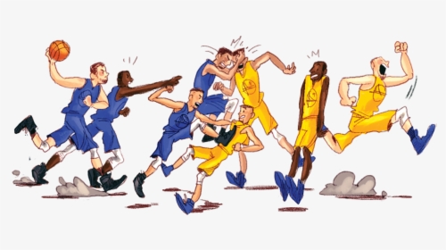 Illustration By Brittany England%2fthe Pioneer - Golden State Warriors Formation, HD Png Download, Free Download