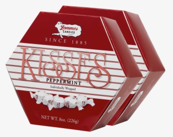 Peppermint Taffy Kisses Hexagon Boxes, HD Png Download, Free Download