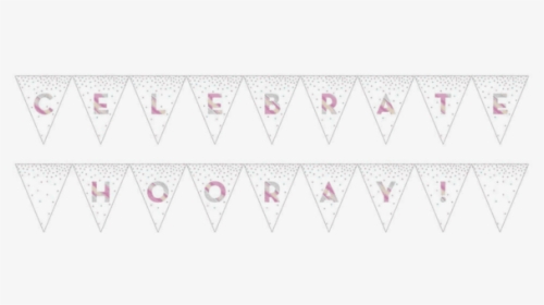 2-sided Iridescent Pennant Banner 9ft - Triangle, HD Png Download, Free Download