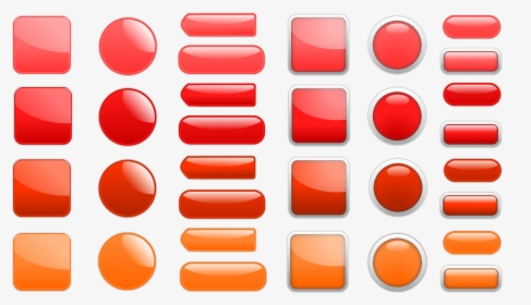 Button, Icon, Oblong, Square, About, Red, Orange - Button Icon Icon Square, HD Png Download, Free Download