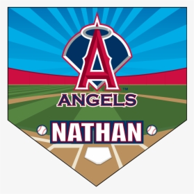 Angels Home Plate Individual Team Pennant - Angels Baseball Logo Png, Transparent Png, Free Download