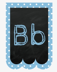 Chalkboard Bunting Banner Alphabet Polka Dot In Pastel - Illustration, HD Png Download, Free Download