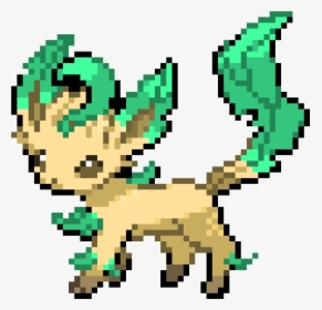 Leafeon Pixel Art, HD Png Download, Free Download