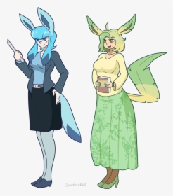 Glaceon And Leafeon Gjinkas - Cute Glaceon And Leafeon, HD Png Download, Free Download