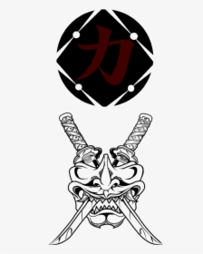 Genji Drawing Step By Bad Shuriken Free Books - Easy Oni Mask Drawing, HD Png Download, Free Download