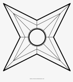 Shuriken Coloring Page - Stained Glass Pattern Easy, HD Png Download, Free Download